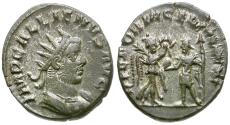 Ancient Coins - Gallienus, joint reign (AD 253-260) AR Antoninianus / Emperor and Victory