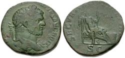 Ancient Coins - Caracalla (AD 198-217) Æ Sestertius / Securitas