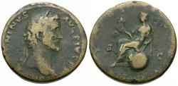 Ancient Coins - Antoninus Pius (AD 138-161) Æ Sestertius / Italia