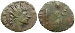 Ancient Coins - Claudius II Gothicus (AD 268-270). Imitative Æ Antononianus / Fides
