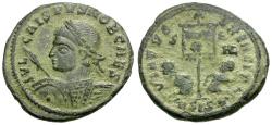Ancient Coins - Crispus, Caesar (AD 317-326) Æ3 / Vexillum
