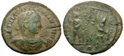 Ancient Coins - Constantius II, as Caesar (AD 324-337) Æ3 / Flip Strike