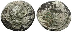 Ancient Coins - Elagabalus (AD 218-222). Fourrée AR/Æ Denarius / Pietas