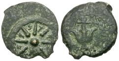 Ancient Coins - Judaea. Hasmonean Kingdom. Alexander Jannaeus (103-76 BC) Æ Prutah / Widow's Mite of the Bible