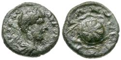 Ancient Coins - Marcus Aurelius (AD 161-180). Pisidia. Selge Æ12 / Styrax Flower