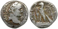 Ancient Coins - Vespasian (AD 69-79). Seleucis and Pieria. Antioch AR Tetradrachm / Eagle