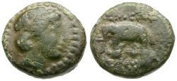 Ancient Coins - Seleukid Kings. Antiochos III the Great (222-187 BC) Æ12 / Elephant