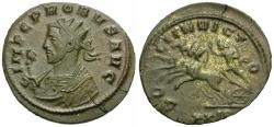 Ancient Coins - Probus (AD 276-282) Æ Antoninianus / Sol in Quadriga