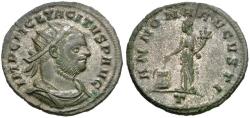 Ancient Coins - Tacitus (AD 275-276) Silvered Æ Antoninianus / Annona