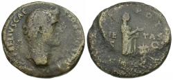 Ancient Coins - Antoninus Pius, as Caesar (AD 138) Æ Sestertius / Ex Curtis Clay Collection