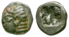 Ancient Coins - Ionia. Kolophon AR Tetartemorion / Apollo