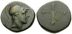 Ancient Coins - Pontos. Amisos. Under Mithradates VI Eupator (85-65 BC) Æ20 / Sword in Sheath