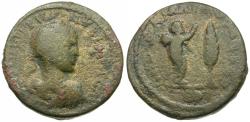 Ancient Coins - Philip II, as Caesar (AD 244-247). Coele. Damascus Æ25 / Marsyas
