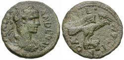 Ancient Coins - Severus Alexander (AD 222-235). Troas. Alexandria Æ25 / Eagle