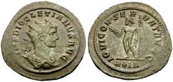 Ancient Coins - Diocletian (AD 284-305) Æ Antoninianus / Jupiter