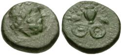 Ancient Coins - Thessaly. Krannon Æ15 / Hydria on Sacred Chariot