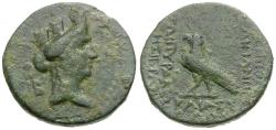 Ancient Coins - Cilicia. Hieropolis-Kastabala Æ21 / Eagle