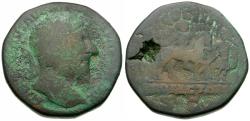 Ancient Coins - Marcus Aurelius (AD 161-180) Æ Sestertius / Emperor on Horseback