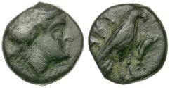 Ancient Coins - Troas. Abydos Æ9 / Eagle