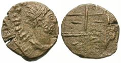 Ancient Coins - Tetricus I-II (AD 271-274). Imitative Æ12 / Altar