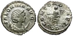 Ancient Coins - Salonina (AD 253-268) Silvered Æ Antoninianus / Concordia