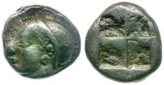 Ancient Coins - Ionia. Phokaia AR Diobol / Athena