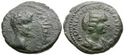 Ancient Coins - Septimius Severus (AD 193-211) with Julia Domna. Moesia Inferior. Nicopolis ad Istrum Æ17 / Busts
