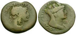 Ancient Coins - Trajan (AD 98-117). Seleucis and Pieria. Laodicea ad Mare Æ25 / Bust of Tyche