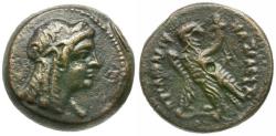 Ancient Coins - Ptolemaic Kings of Egypt. Ptolemy VI Philometor (163-145 BC) Æ17 / Demeter