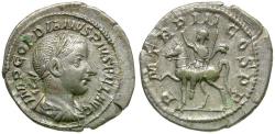 Ancient Coins - Gordian III (AD 238-244) AR Denarius / Emperor on Horseback