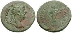 Ancient Coins - Marcus Aurelius (AD 161-180). Thrace. Pautalia Æ28 / Hygieia