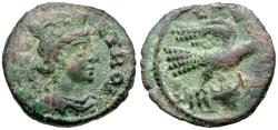 Ancient Coins - Troas. Alexandria. Pseudo-autonomous Æ21 / Eagle