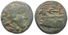 Ancient Coins - Seleukid Kings. Seleukos II Kallinikos (246-226 BC) Æ15 / Prow