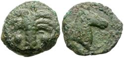 Ancient Coins - Zeugitania. Carthage Æ18 / Palm Tree