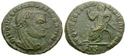 Ancient Coins - Divo Maximian (died AD 310) Æ 1/4 Follis / Emperor Seated