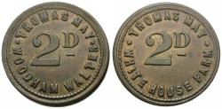 World Coins - England. Essex. Woodham Walter. May, Thomas. Æ 2 Pence