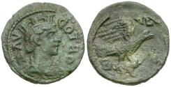Ancient Coins - Troas. Alexandria. Pseudo-autonomous Æ22 / Eagle