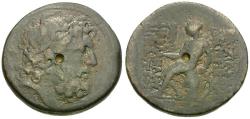 Ancient Coins - Seleukid Kings. Demetrios II Nikator, first reign (146-138 BC) Æ24 / Apollo