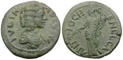 Ancient Coins - Julia Domna (AD 193-217). Pisidia. Antioch Æ23 / Tyche