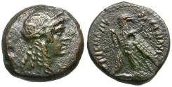Ancient Coins - Ptolemaic Kings of Egypt. Ptolemy VI Philometor (163-145 BC) Æ17 / Demeter