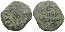 Ancient Coins - Judaea. Roman Procurators. Porcius Festus (AD 59-62) Æ Prutah / Palm Branch