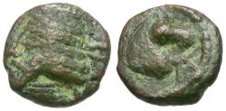 Ancient Coins - Kings of Parthia. Vologases I (AD 51-61) Æ10 / Horse