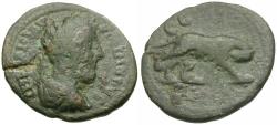 Ancient Coins - Commodus (AD 177-192). Mysia. Parium Æ23 / Wolf and Twins