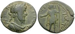 Ancient Coins - Marcus Aurelius (AD 161-180). Cilicia. Coracesium Æ26 / Apollo Sidetes