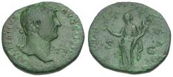 Ancient Coins - Hadrian (AD 117-138) Æ As / Felicitas
