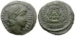 Ancient Coins - Constantius II (AD 337-361) &#198;4 / Votive Wreath