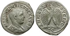 Ancient Coins - Philip II, as Caesar (AD 244-247). Seleucis and Pieria. Antioch BI Tetradrachm