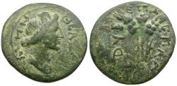 Ancient Coins - Aeolis. Elaia. Epagathos, magistrate. Pseudo-autonomous Æ20 / Grain