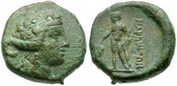 Ancient Coins - Thrace. Maroneia Æ18 / Dionysos