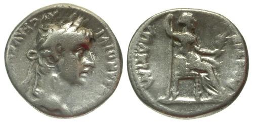 Ancient Coins - gF/gF Tiberius Denarius / Tribute Penny of the Bible